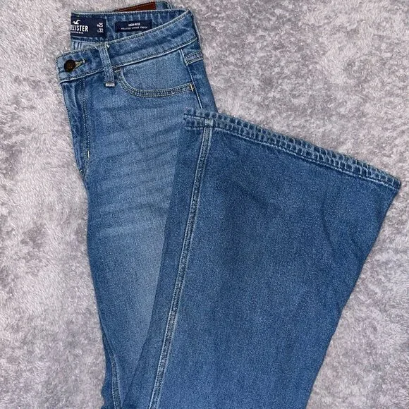 Hollister High Rise Wide-Leg Jeans Twist | Size 25x32 - Picture 1 of 6